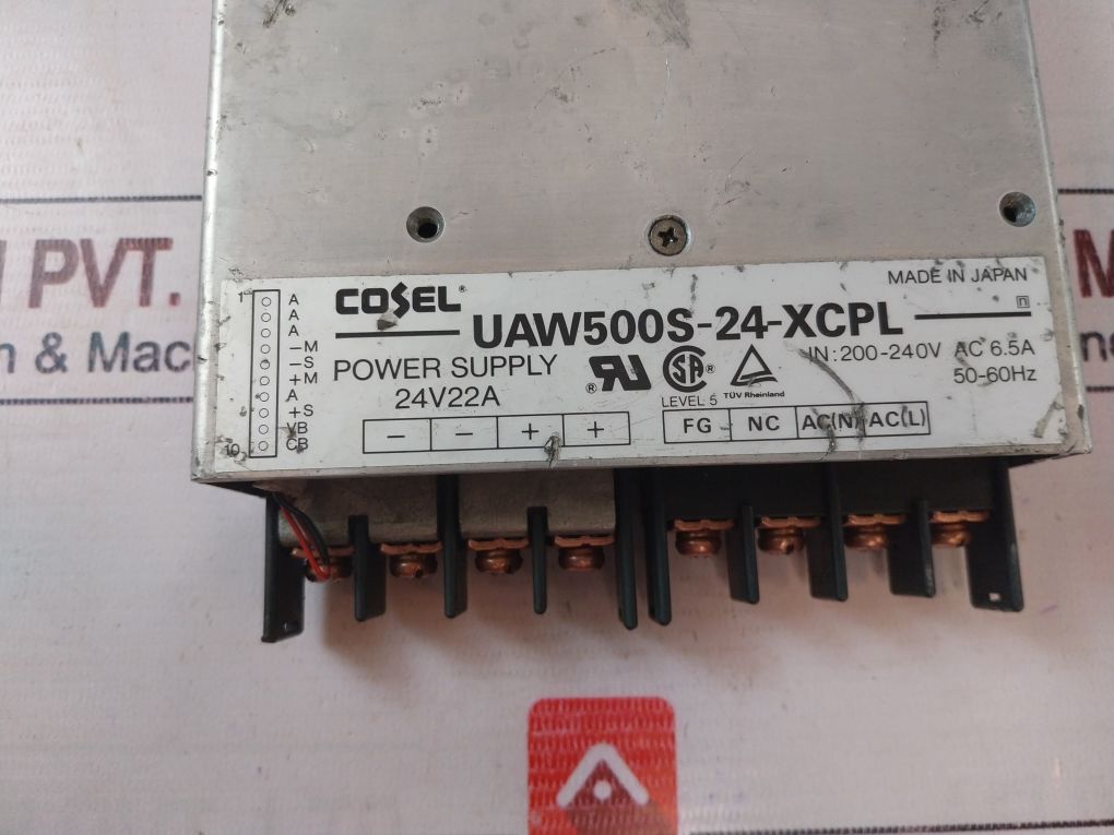 Cosel Uaw500S-24-xcpl Power Supply 200-240V Ac 6.5A