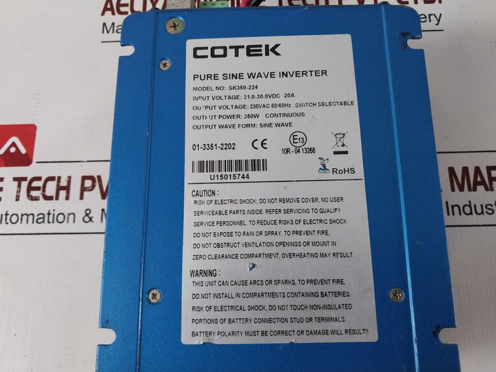 Cotek Sk350-224 Pure Sine Wave Inverter