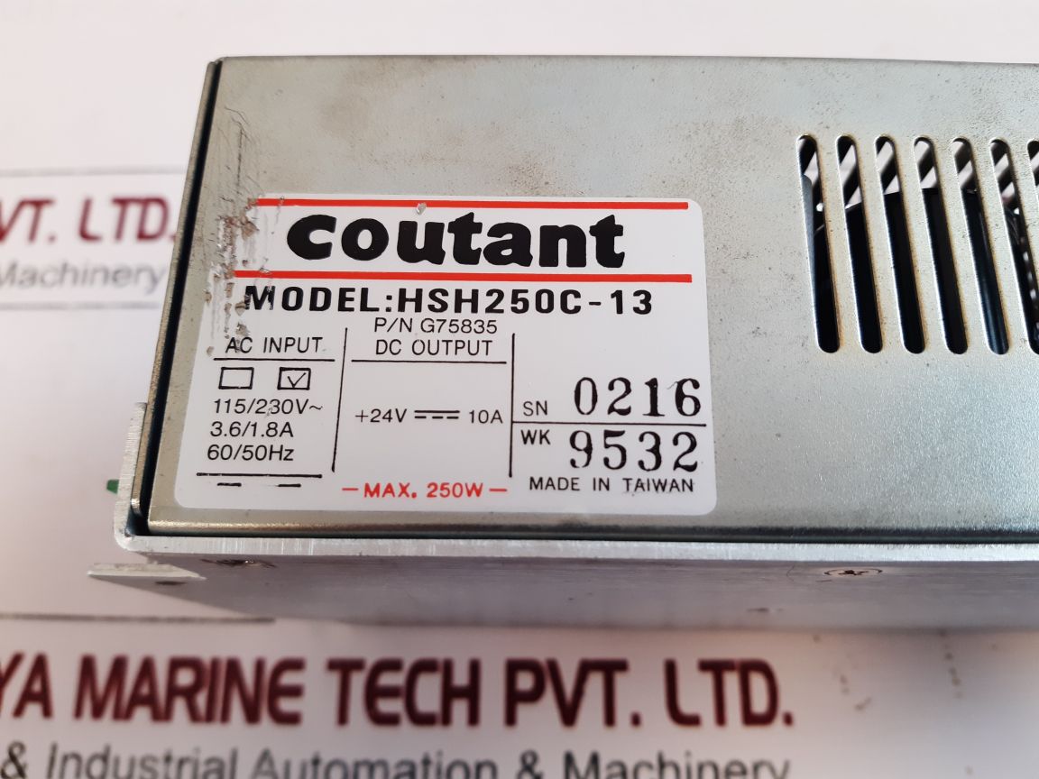 Coutant Hsh250C-13 Power Supply