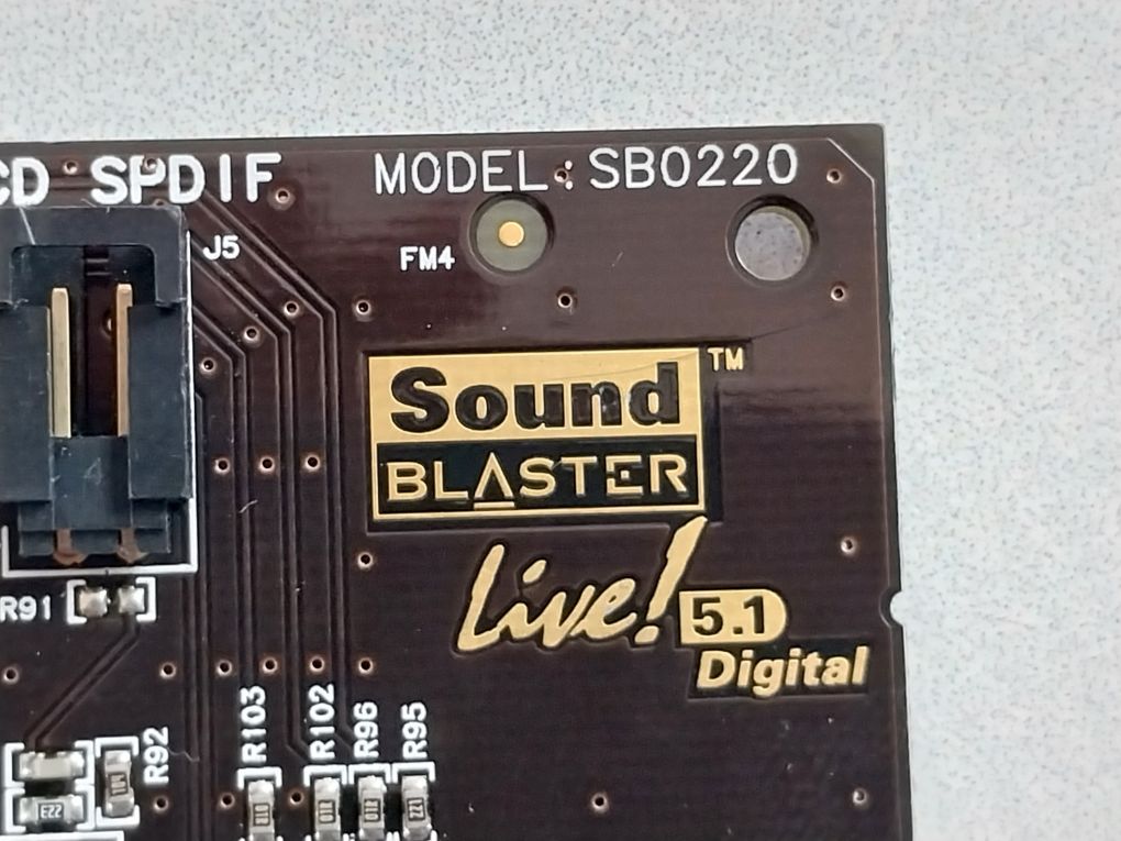 Creative Technology Sb0220 Sound Blaster Digital Pc Card
