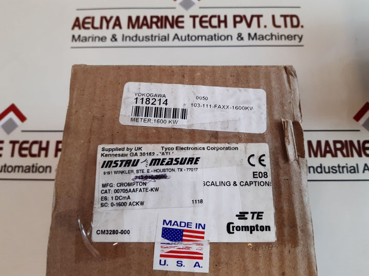 Yokogawa 103-111-faxx-1600Kw Panel Meter