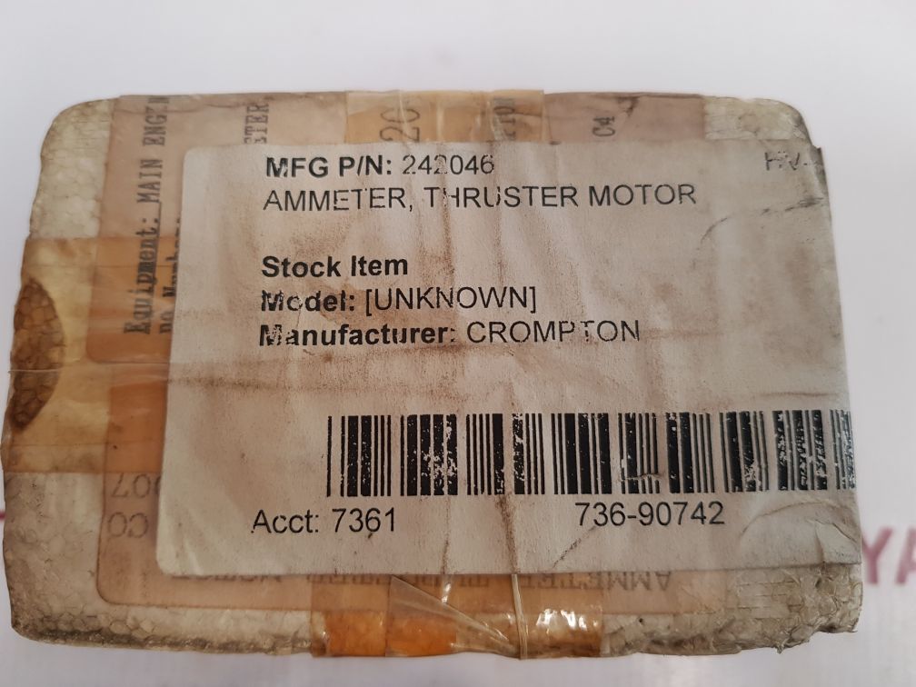 Crompton 242-046-lsrl-c6-sr Ammeter 0/5/30A
