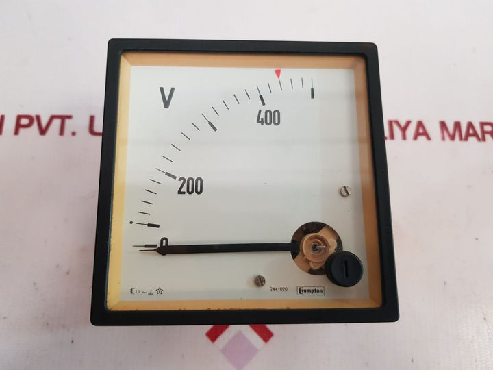 Crompton 244-02vg voltmeter 0-500v

