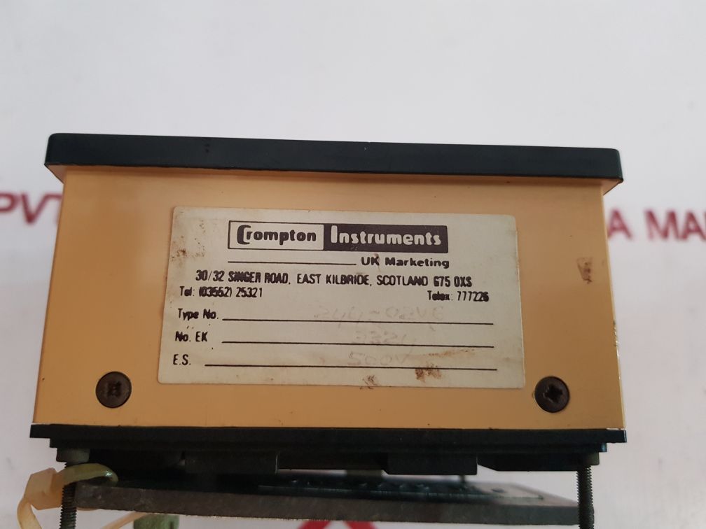 Crompton 244-02Vg Voltmeter 0-500V