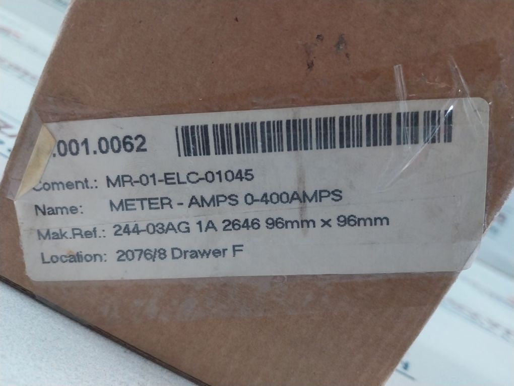 Crompton 244-03Ag-lasc-c7 Analog Meters 0/400 Amps Ac 50/60Hz