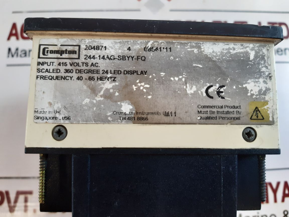 Crompton 244-14Ag-sbyy-fq Synchroscope