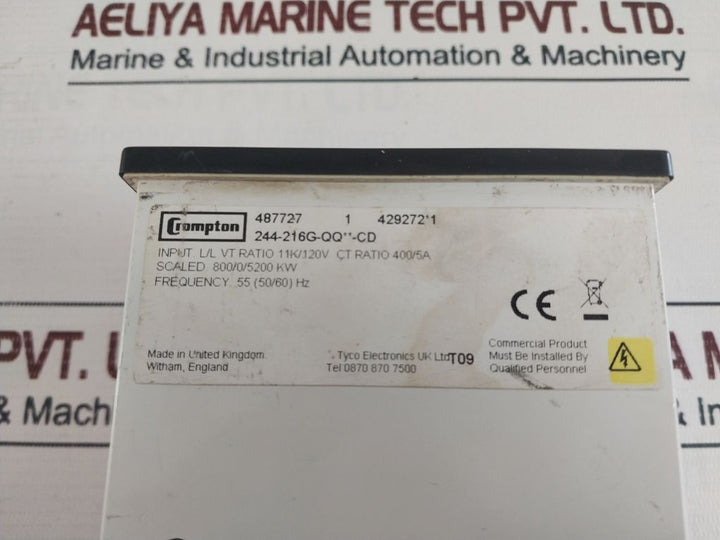 Crompton 244-216G-qq**-cd Wattmeter