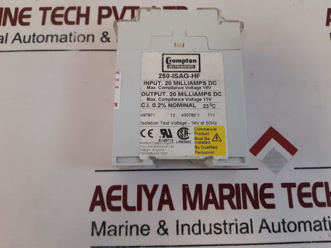 Crompton 250-isag-hf Signal Isolator Trip Relay