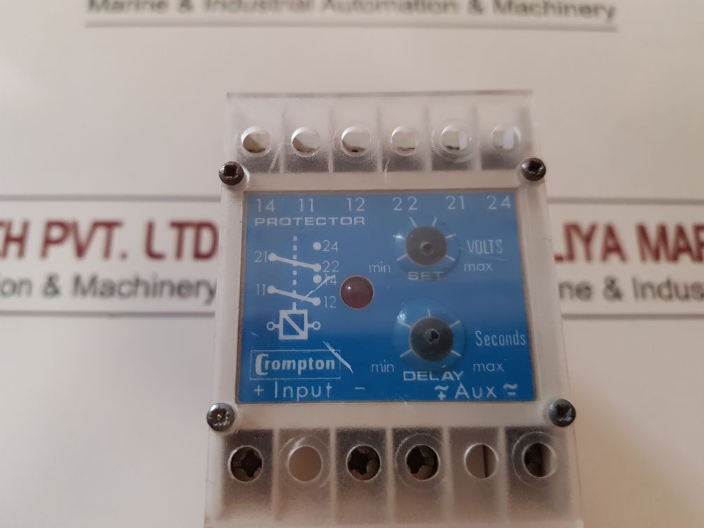 Crompton 252-pbbg Motor Protection Relay On Trip 250V 5A