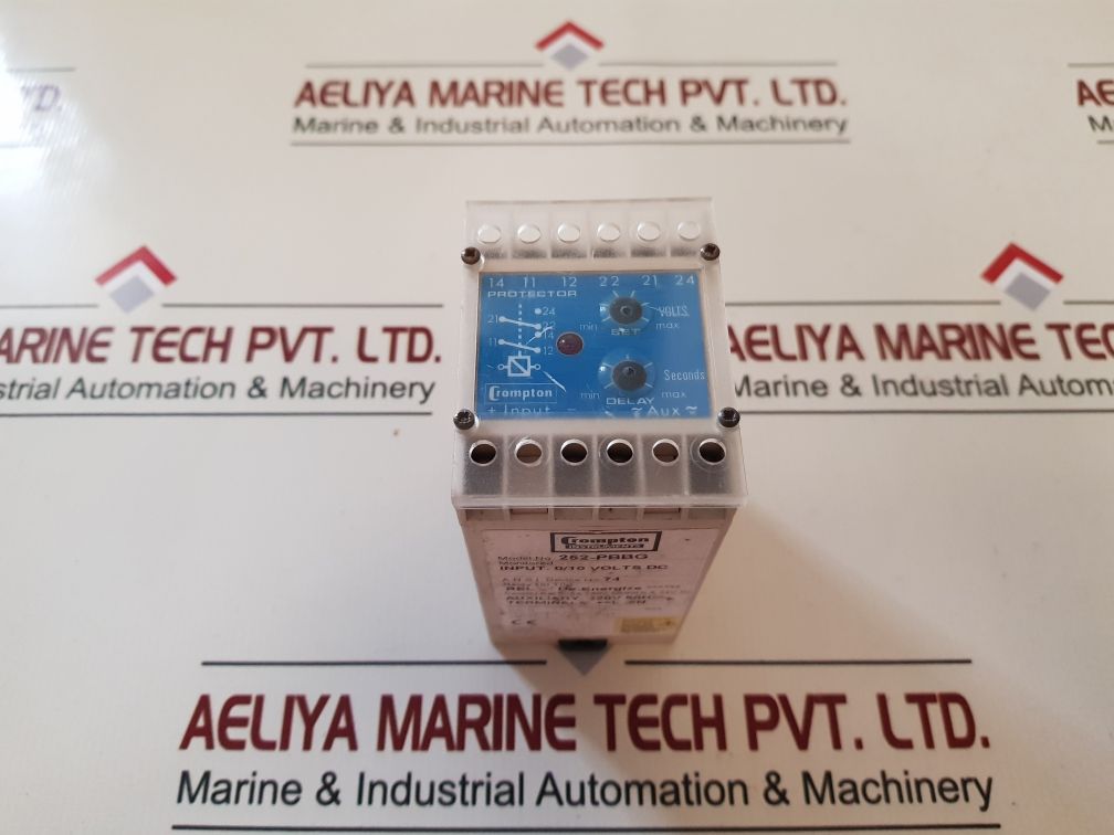 Crompton 252-pbbg Motor Protection Relay On Trip 250V 5A
