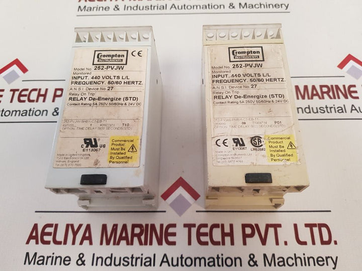 Crompton 252-pvhw Protector Relay 250V 5A