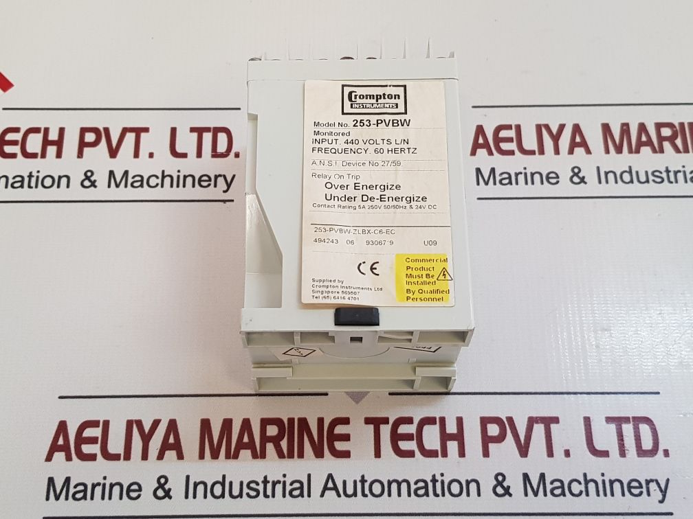Crompton 253-pvbw Protector Relay On Trip