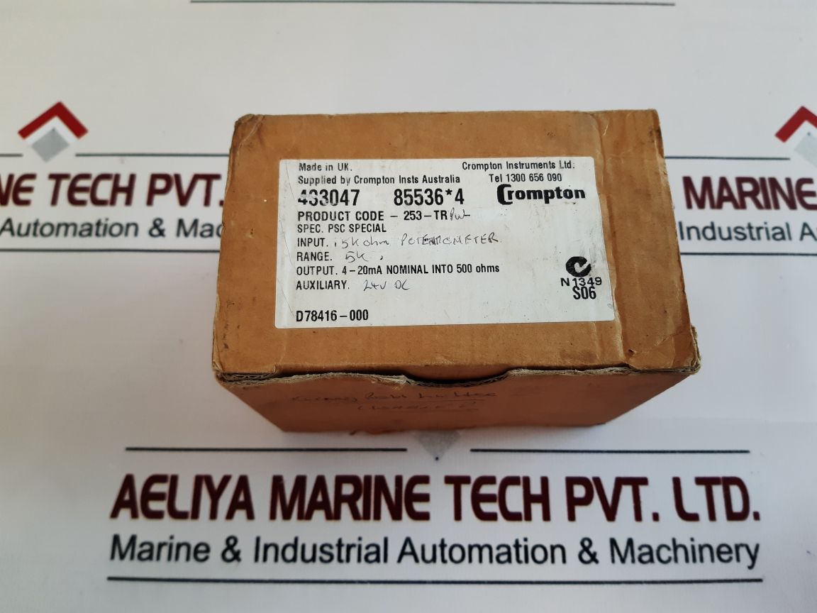 Crompton 253-trpw Paladin Current Transducer Relay