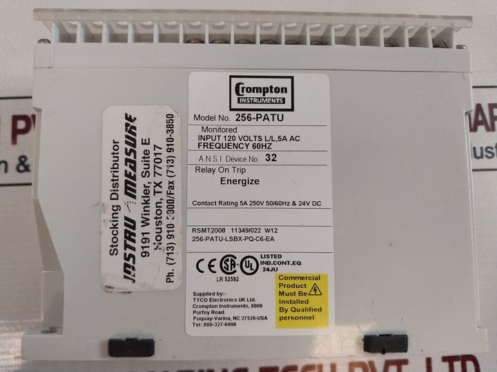 Crompton 256-patu Protector Trip Relay 5A 250V 50/60Hz