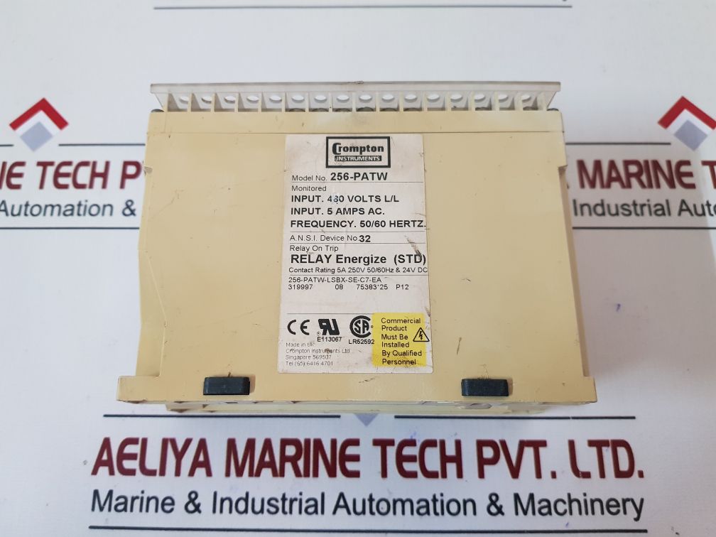 Crompton 256-patw Protector Relay 250V 50/60Hz