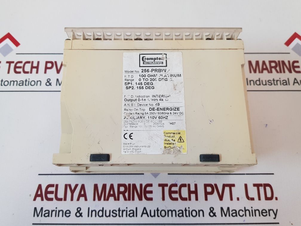 Crompton 256-prbw Protector Trip Relay 110V 60Hz