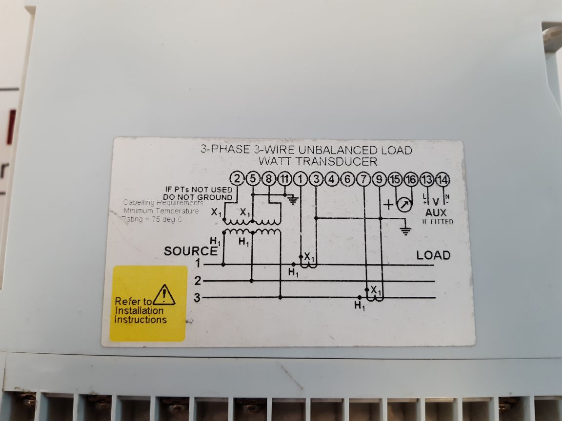 Crompton 256-twmu-qqhg-c6-uk 3-phase Watt Transducer 256-twmu