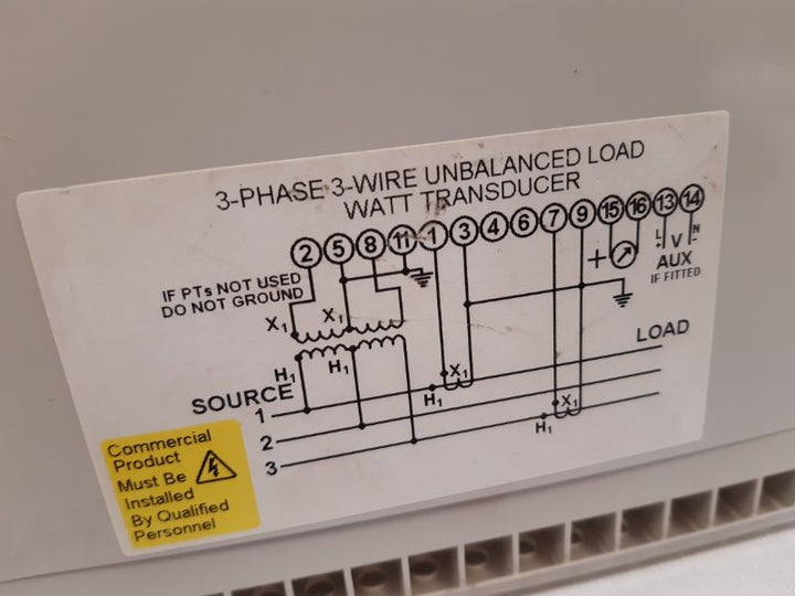 Crompton 256-twmu-qqhg-c6 3-phase Watt Transducer 256-twmu 0-6000 Kilowatts
