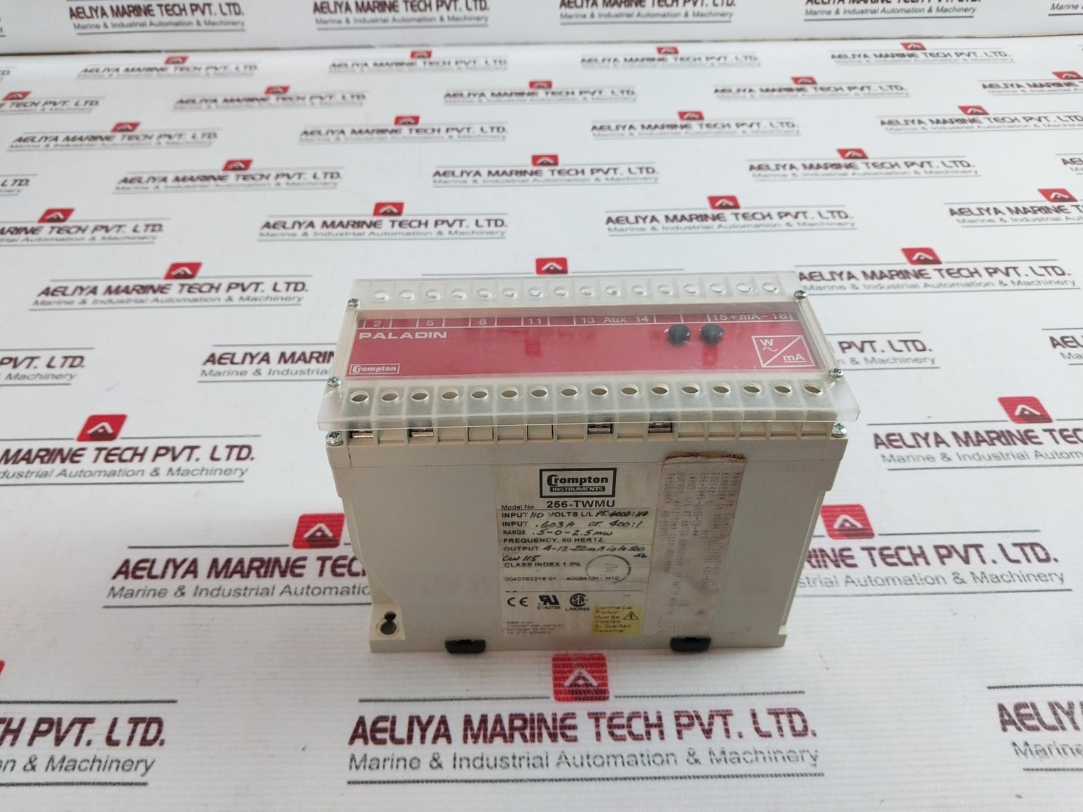 Crompton 256-twmu 3-phase 3-wire Unbalanced Load Watt Transducer 110 Volts 60Hz