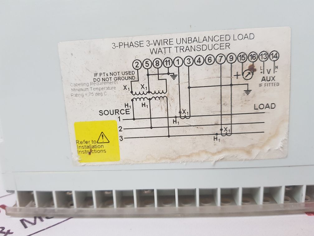 Crompton 256-twmu Transducer Module 06000 Kilowatts