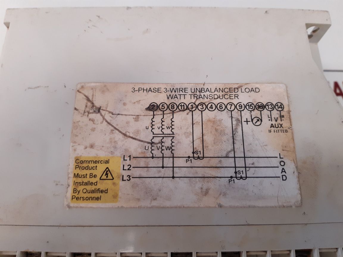 Crompton 256-twmw Watt Transducer 0/500 Kilowatts 220V