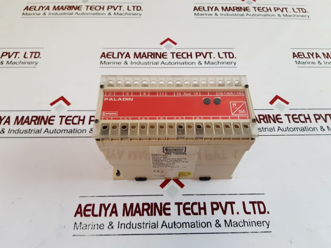 Crompton 256-twmw Unbalanced Load Watt Transducer -9530+953 Watts
