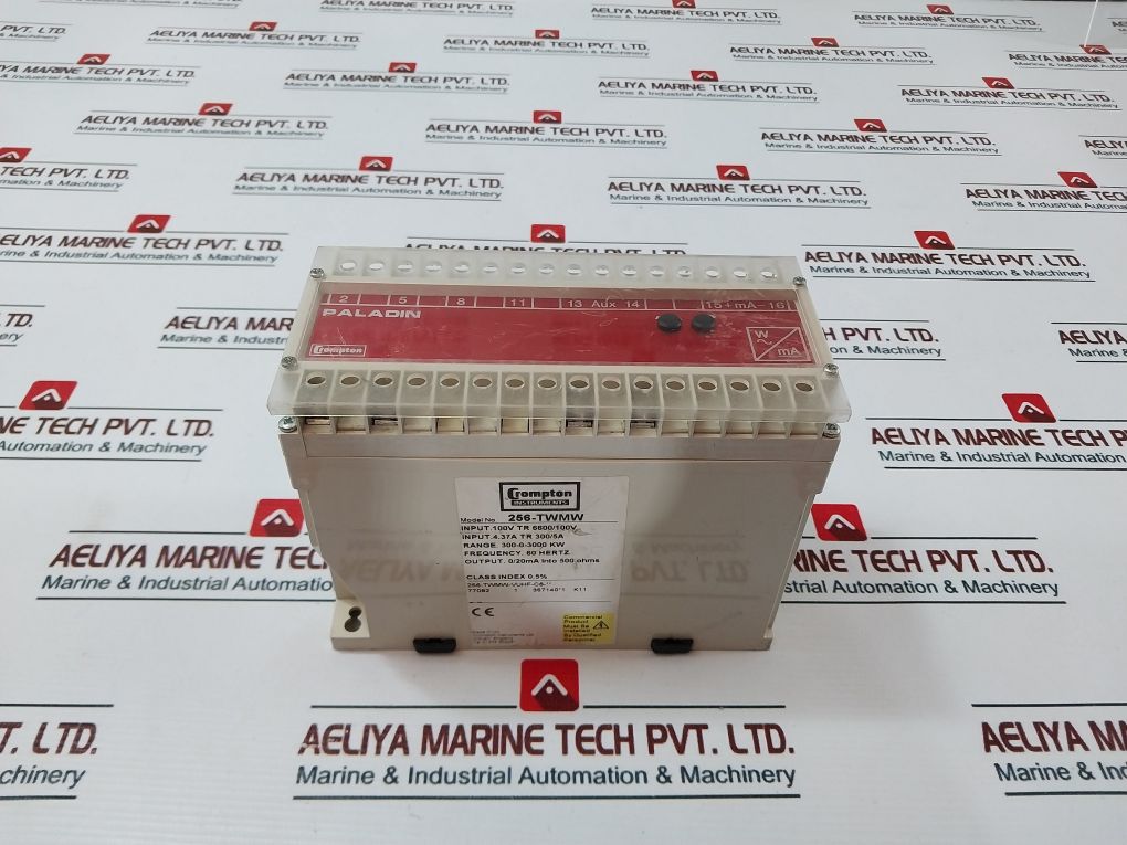 Crompton 256-twmw Watt Transducer 300-0-3000 Kw