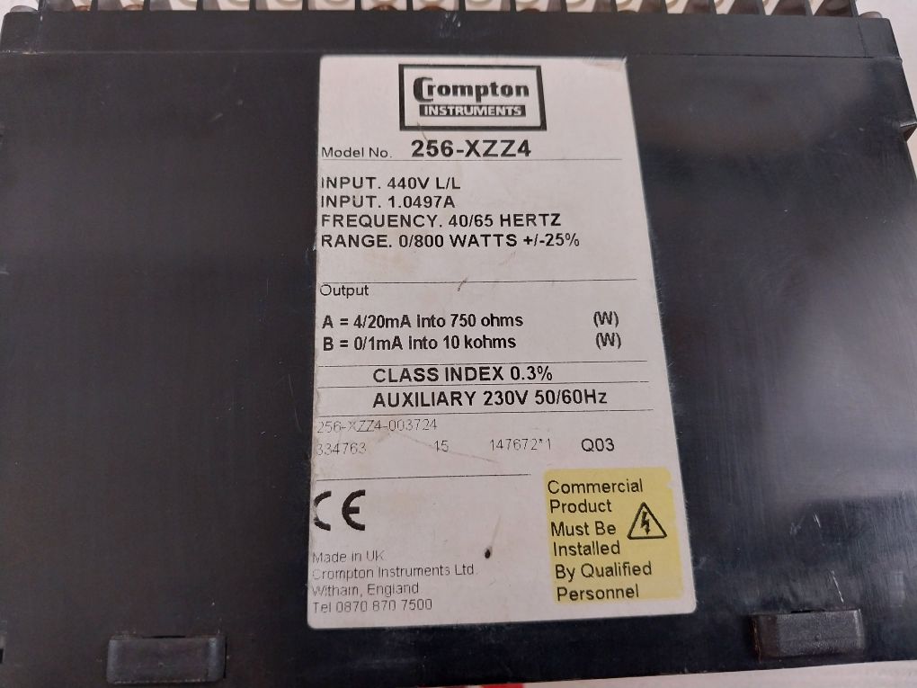 Crompton 256-xzz4 Paladin Advantage Transducer