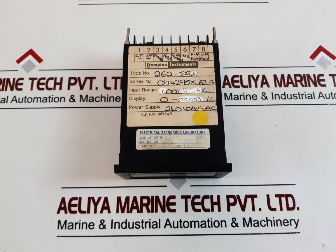 Crompton 262-dgww Voltmeter