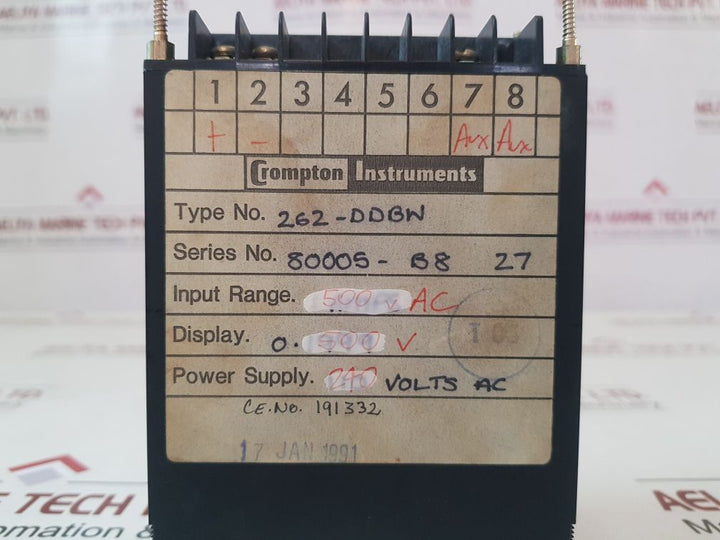 Crompton 262-ddbw Lcd Volt Meter