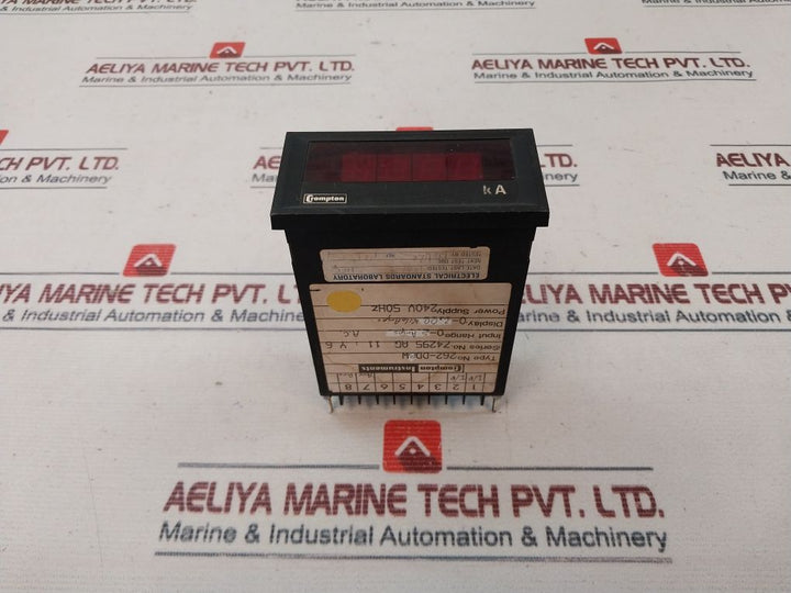 Crompton 262-ddbw Panel Meter 240V 50Hz