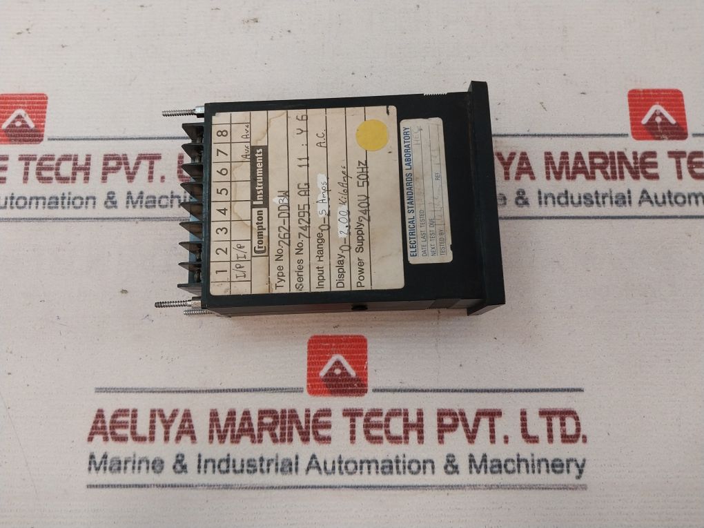 Crompton 262-ddbw Panel Meter 240V 50Hz