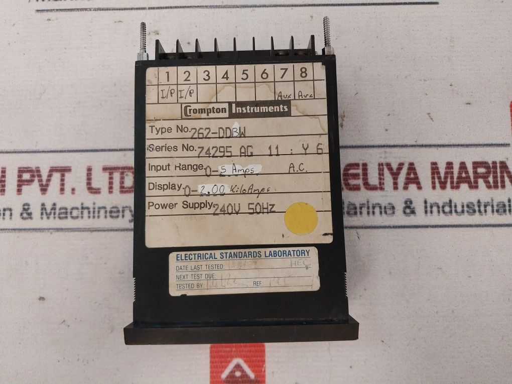 Crompton 262-ddbw Panel Meter 240V 50Hz