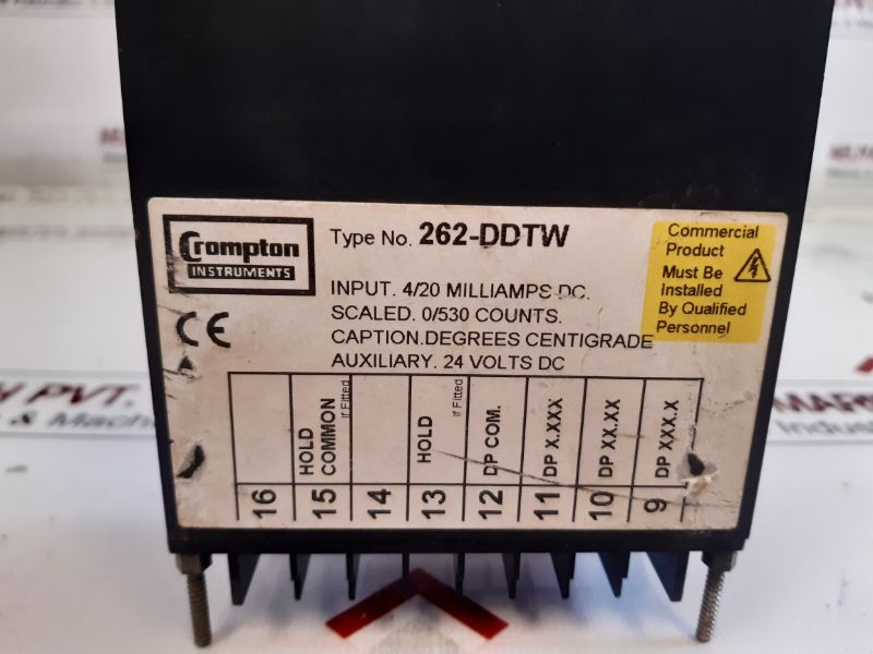 Crompton 262-ddtw Temperature Meter 262-ddtw-hgsh-bd-29
