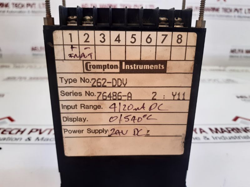 Crompton 262-ddv Temperature Panel Meter 420 Ma Dc
