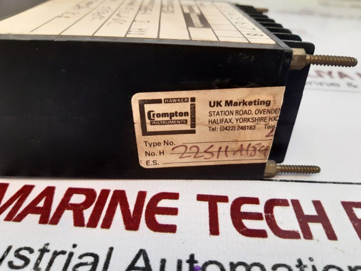Crompton 262-ddv Temperature Panel Meter 420 Ma Dc

