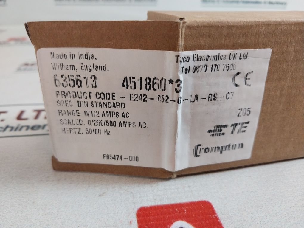 Crompton E242-752-g-la-rs-c7 Ammeter 50/60Hz