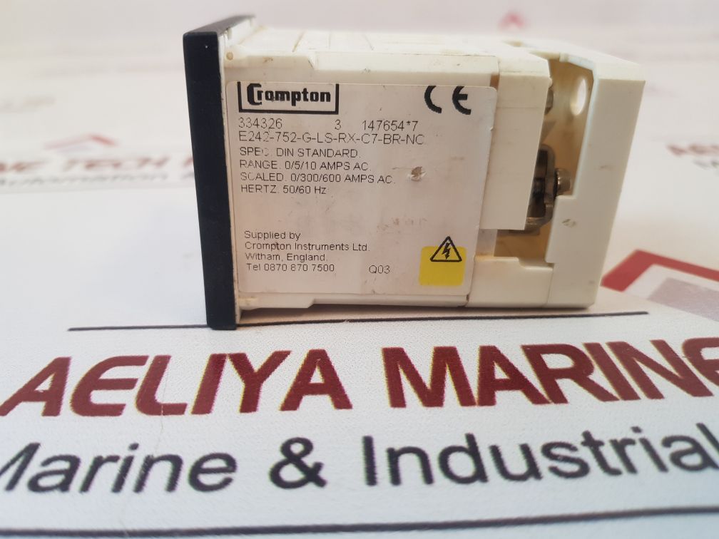Crompton E242-752-g-ls-rx-c7-br-nc Ammeter