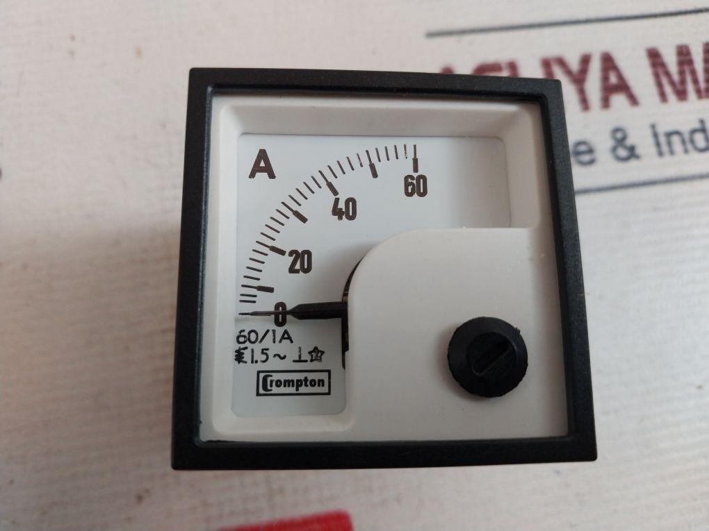 Crompton E242-75Ag-spec Din Standard Panel Meter 0/60A
