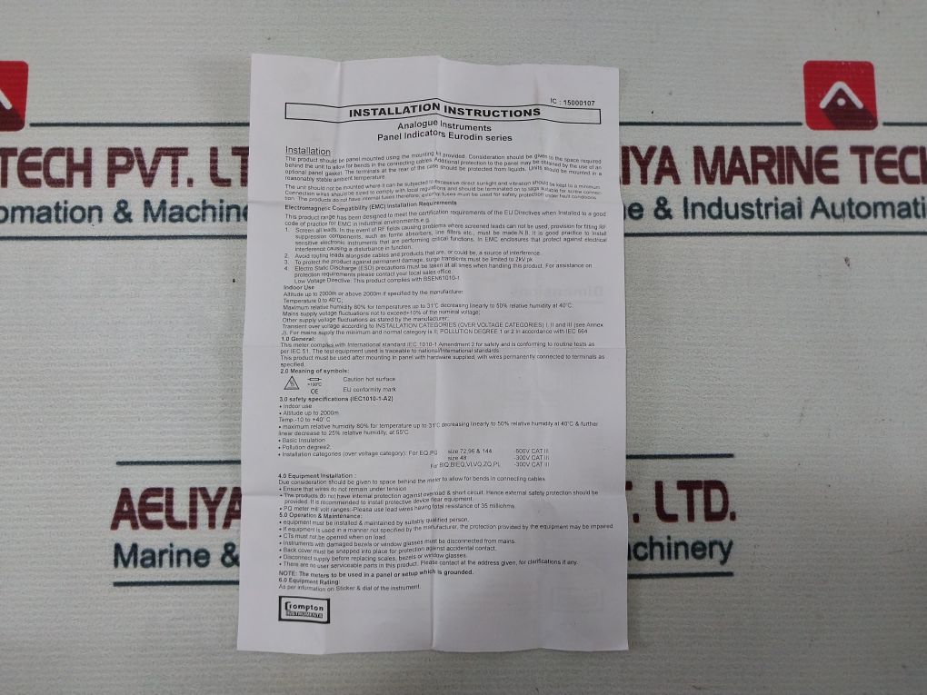 Crompton E242-89R-g-hg-** Power Watt Meter