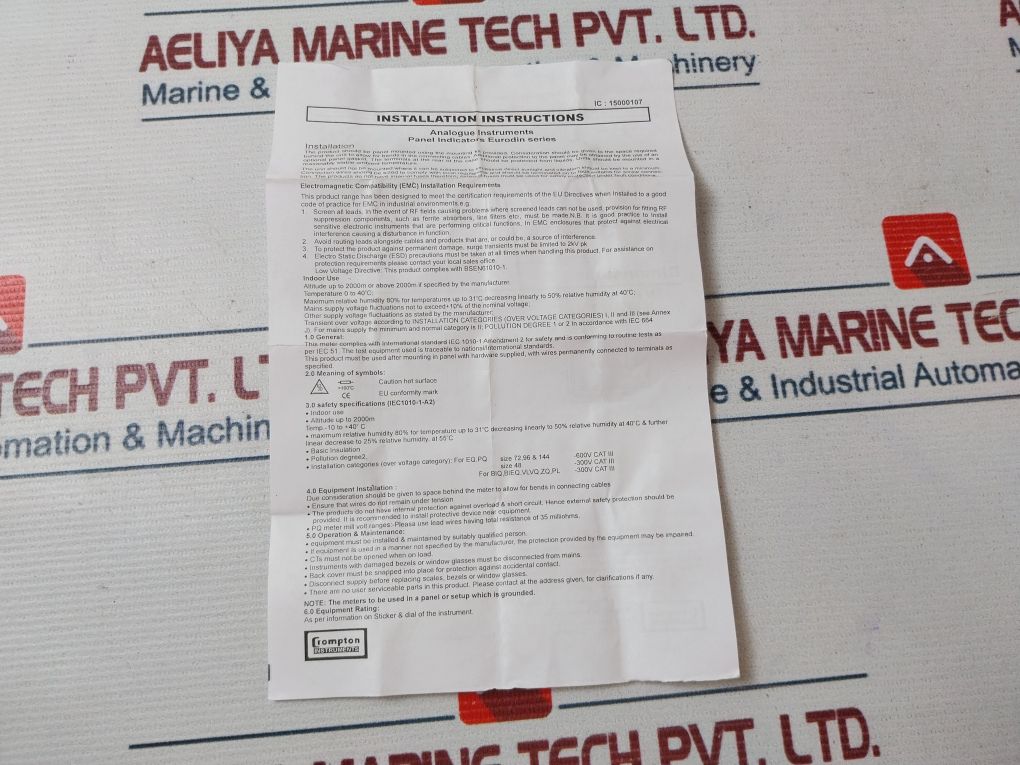 Crompton E242-89R-g-hg Meter