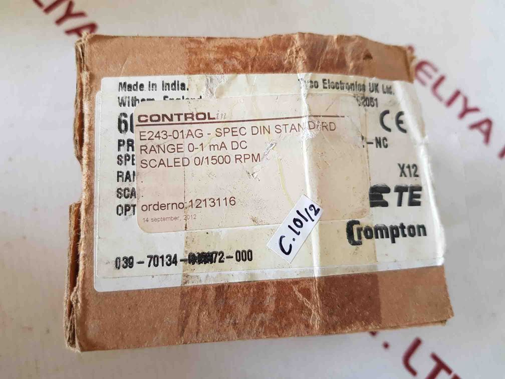 Crompton E243-01Ag Rpm Meter