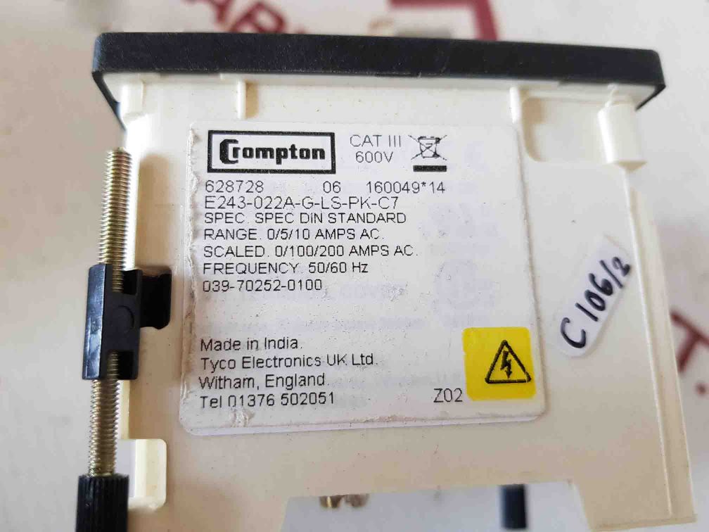 Crompton E243-022A-g-ls-pk-c7 Ammeter