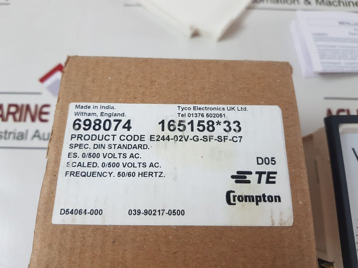 Crompton E244-02V-g-sf-sf-c7 Ammeter