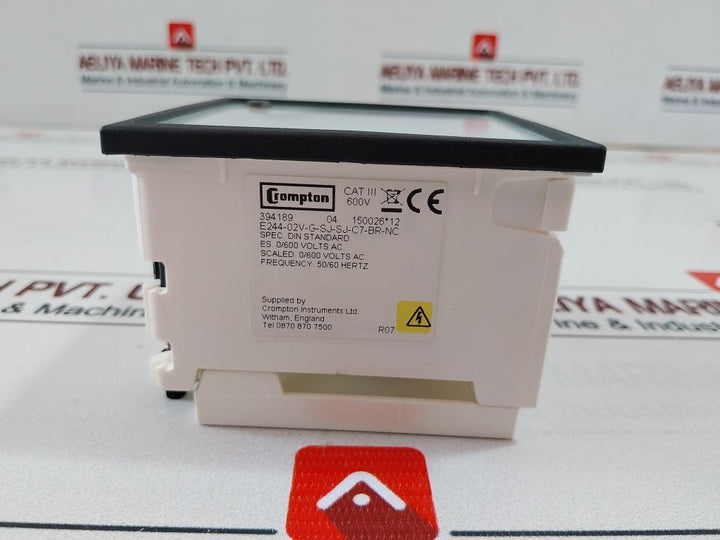 Crompton E244-02V-g-sj-sj-c7-br-nc Analogue Instruments Din Panel Meter