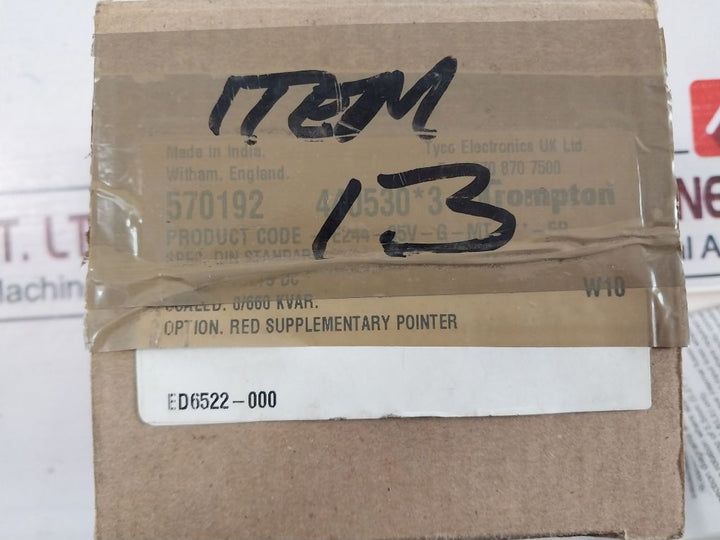Crompton E244-05V-g-mt-**-er Analogue Din Panel Meter 