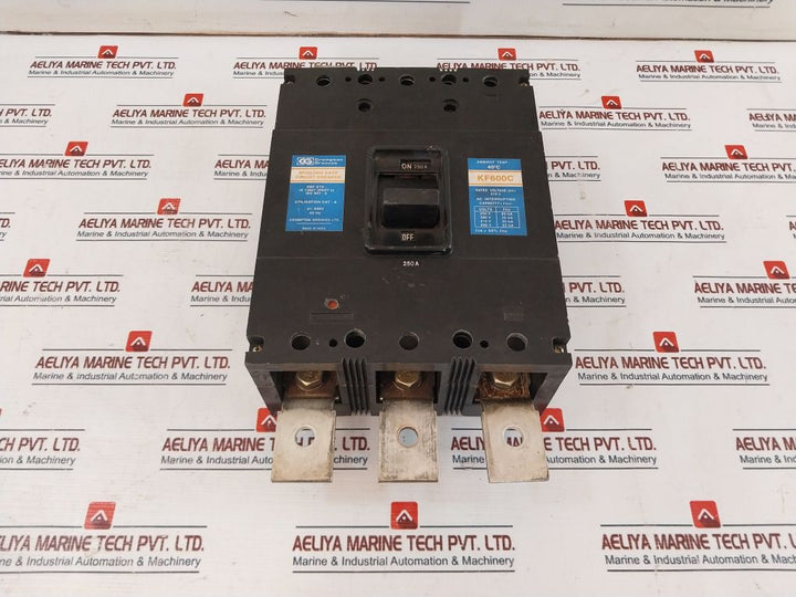 Crompton Greaves Kf600C Case Circuit Breaker Moulded 250A 600V