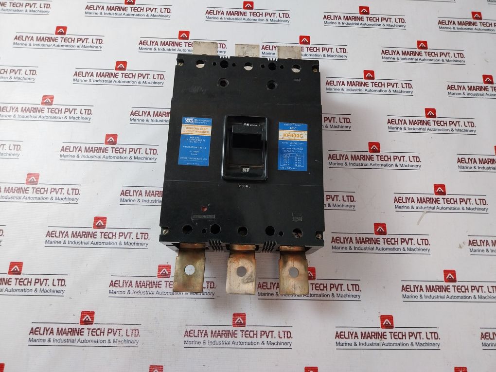 Crompton Greaves Kf600C Case Circuit Breaker Moulded 630A 600V