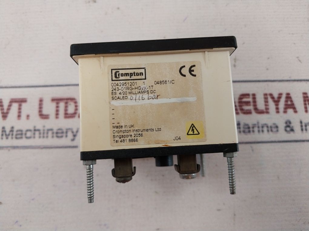 Crompton Instruments 0-16 Bar Analog Meter