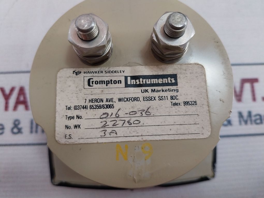Crompton Instruments 016-036  Analog Panel Meter